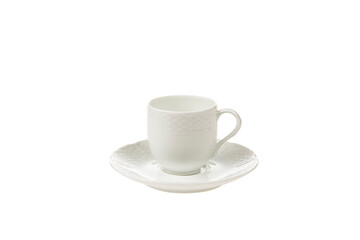 white coffee cup isolated on white background