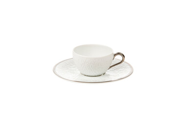 white coffee cup isolated on white background
