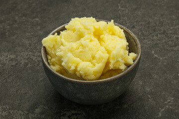 Mashed potato in the bowl