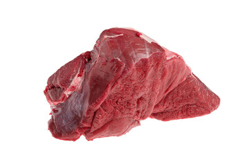 Raw fresh deer boneless ham