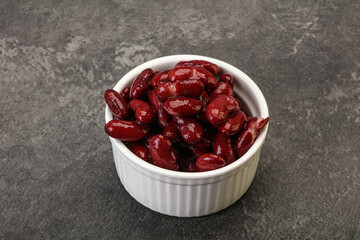 Canned red Kidney in the bowl