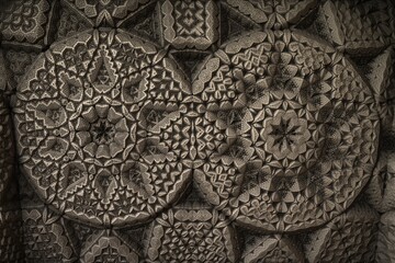 A bizarre fractal structure that looks alike as an ancient alien artifact.
