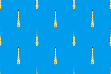 Screwdrivers seamless pattern. Metal screwdrivers with a striped rubberized handle. Background on the theme of tools, service, repair. 