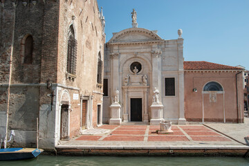 The church of the Abbey of Misericordia, city of Venice, Italy, Europe