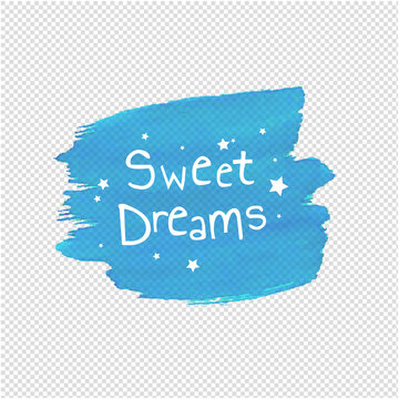 Sweet Dreams Blob Transparent background, Vector Illustration