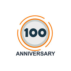 100 Years anniversary celebration vector template design illustration