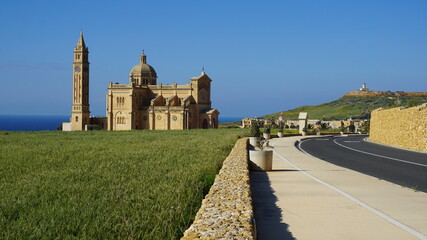 the Basilika ta Pinu in Gharb on the island Gozo in the month of March, Malta