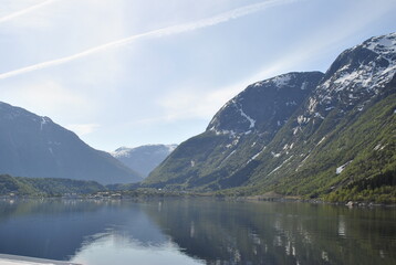 Sky,mountains and sea view at norway