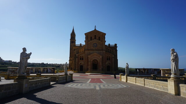 the Basilika ta Pinu in Gharb on the island Gozo in the month of March, Malta