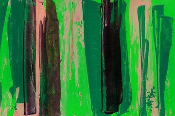 Modern contemporary acrylic background. Colorful texture made with a palette knife. Abstract painting on paper. Mess on the canvas.