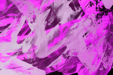 Modern contemporary acrylic background. Colorful texture made with a palette knife. Abstract painting on paper. Mess on the canvas.