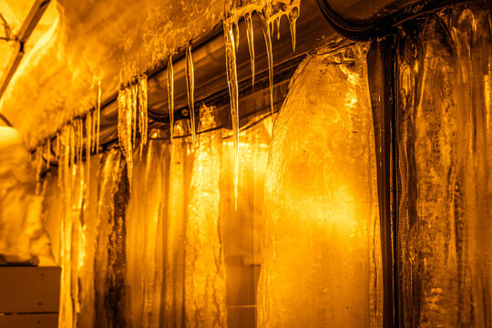 Icicles On Pipe