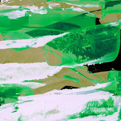 odern contemporary acrylic background. Colorful texture made with a palette knife. Abstract painting on paper. Mess on the canvas.