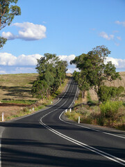 A road in the mid-west of New South Wales in Australia