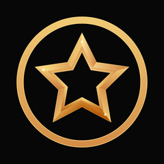 gold star in circle