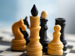 Chessmen on the board