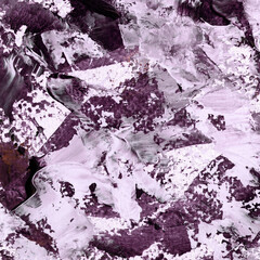 Modern contemporary acrylic background. Colorful texture made with a palette knife. Abstract painting on paper. Mess on the canvas.