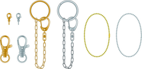 アクセサリーパーツのイラスト