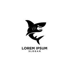 mascot angry shark sport game club team vector logo template illustration design
