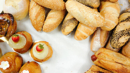 variety of breads