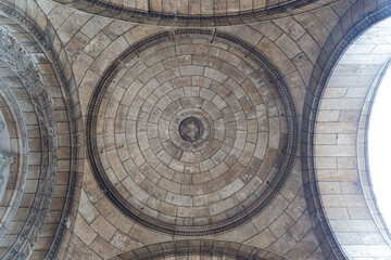 Stone ceiling of Basilique of Sacré-Cœur in Montmartre