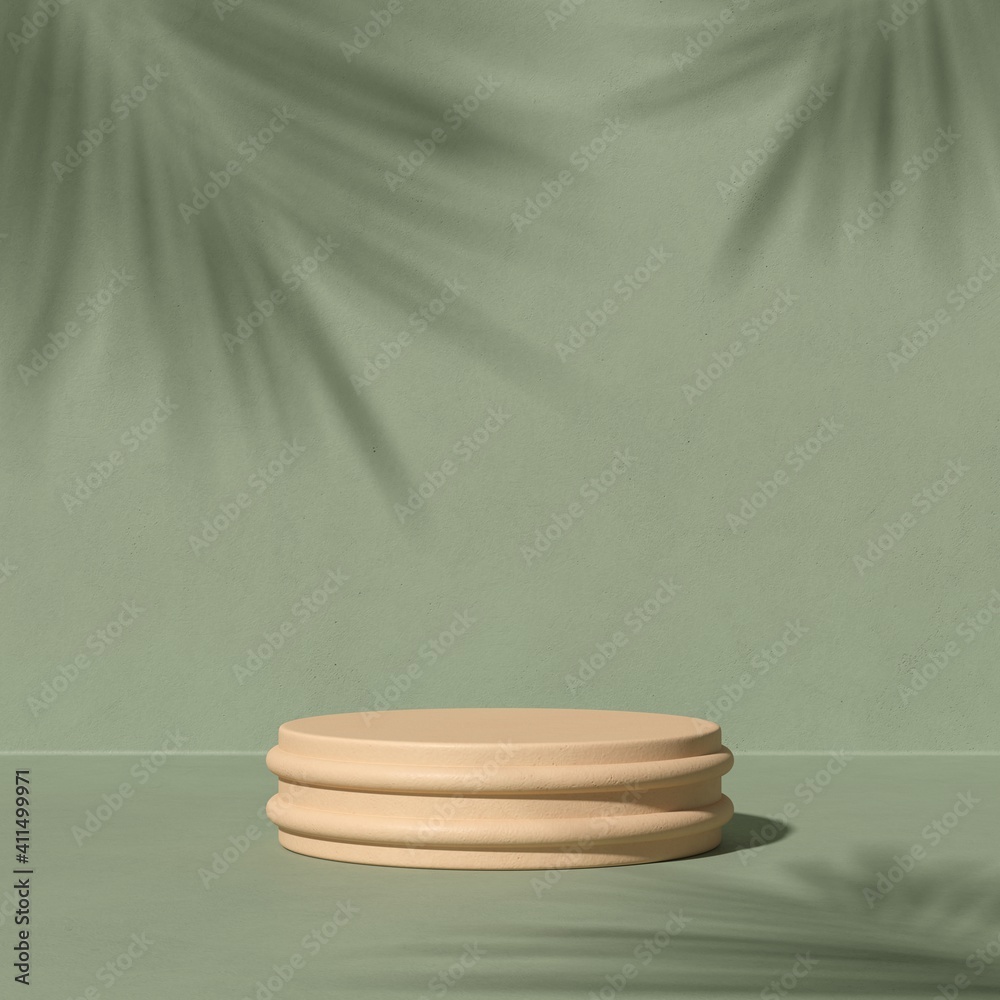 Poster abstract background minimal style for product branding. mock up scene with empty space. 3d render