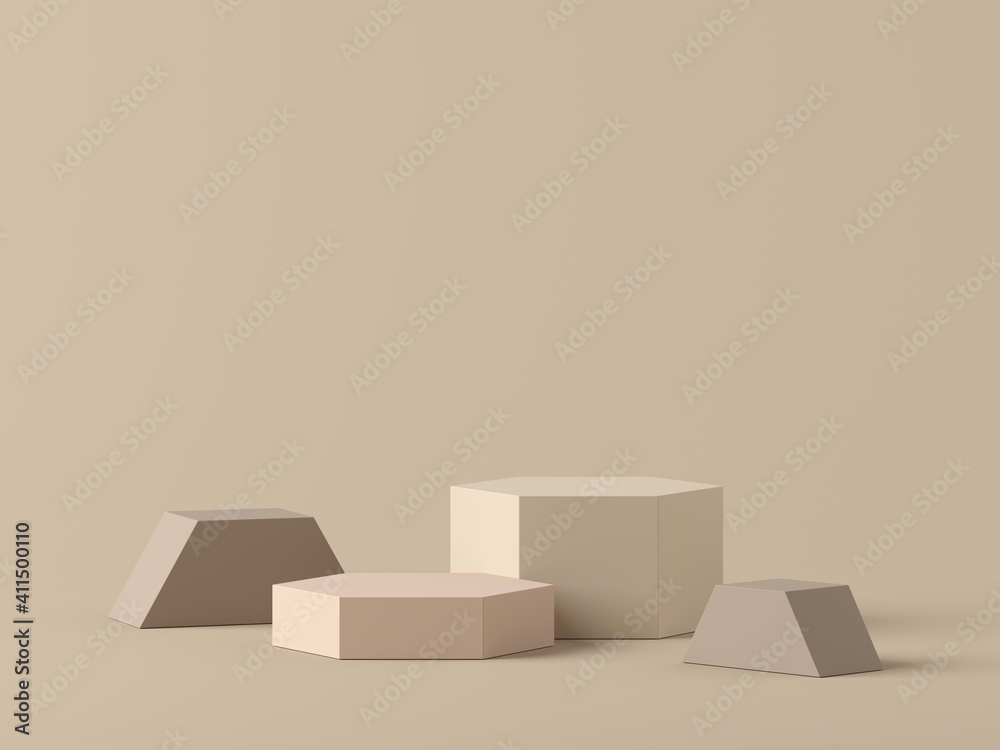 Poster abstract background minimal style for product branding. mock up scene with empty space. 3d render