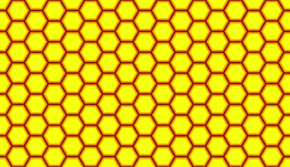 honeycomb with hexagon grid cells on background