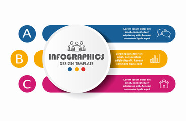 Infographic design template with place for your data. Vector illustration.