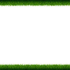 Grass Frame Isolated, Vector Illustration