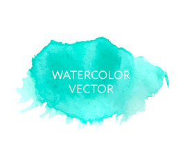 Naklejka na ściany i meble Abstract blue watercolor splash. Watercolor drop vector pink