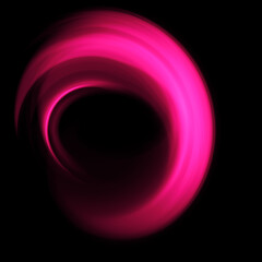 Vivid abstract background. Beautiful design of rotation frame.  .Mystical portal. Bright sphere lens. Rotating lines. Glow ring. .Magic neon ball. Led blurred swirl. Spiral glint lines. HUD