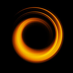 Vivid abstract background. Beautiful design of rotation frame.  .Mystical portal. Bright sphere lens. Rotating lines. Glow ring. .Magic neon ball. Led blurred swirl. Spiral glint lines. HUD