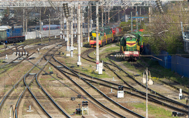 train on the railway