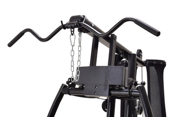 Gym machine isolated on white. Healthy lifestyle. Power sports trainer