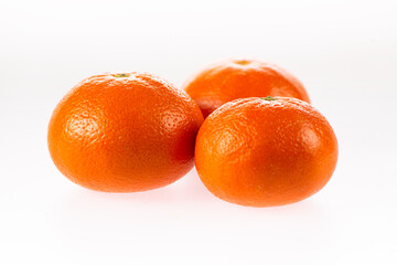 tangerine on white background