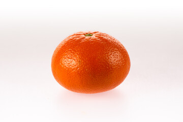 tangerine on white background
