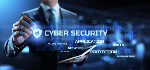 Cyber security. Data privacy. Cyber attack protection. Information Technology, Business and internet concept