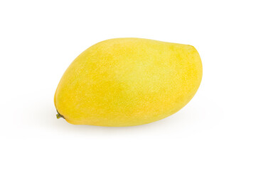 Ripe mango one isolated on white background 