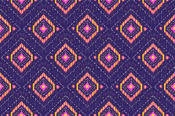 Fabric seamless pattern, Rhombus pattern textile fabric background illustration