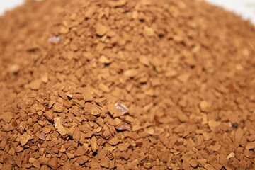 cocoa powder on the ground