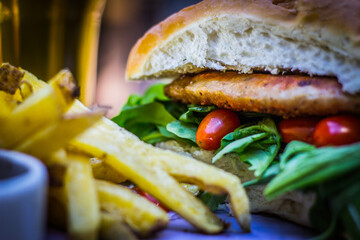 appetizer, closeup, cooked, croquettes, cuisine, delicious, dinner, dish, food, fresh, fried, gourmet, lunch, meal, nutrition, plate, restaurant, salmon, salmon fish, tasty