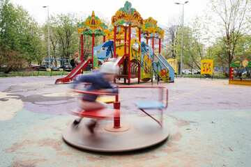 carousel in park © smirs