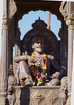 statue of the  Ghatrapati Shivaji Maharaj 