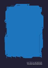 Obraz premium Detailed Hitech Border Background