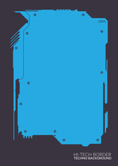 Detailed Hitech Border Background