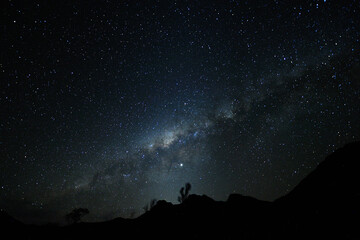 Fototapeta na wymiar Milky way over the Kaokoveld