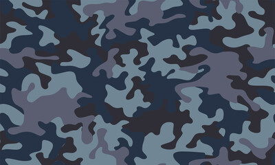 Full seamless gray camouflage skin pattern vector. Winter camo texture design for textile fabric printing and wallpaper.