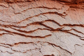 Texture of orange sand stone. Salt pink cave background.