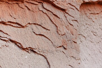 Texture of orange sand stone. Salt pink cave background.
